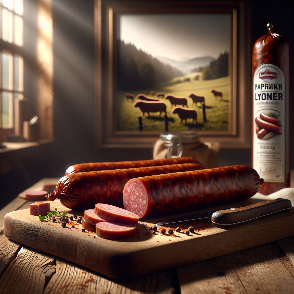 Paprikalyoner Aufschnitt.