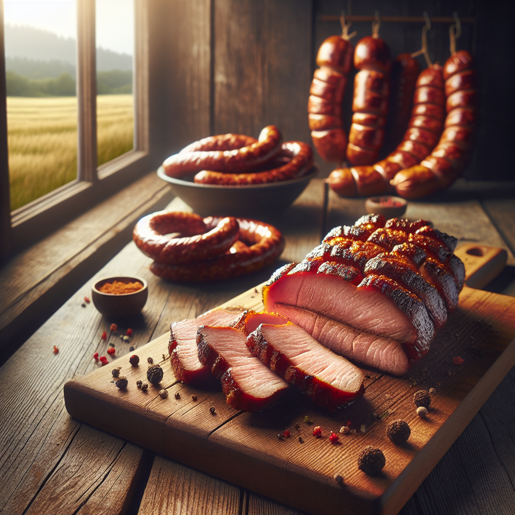 Schweinerückensteak. in Marinade